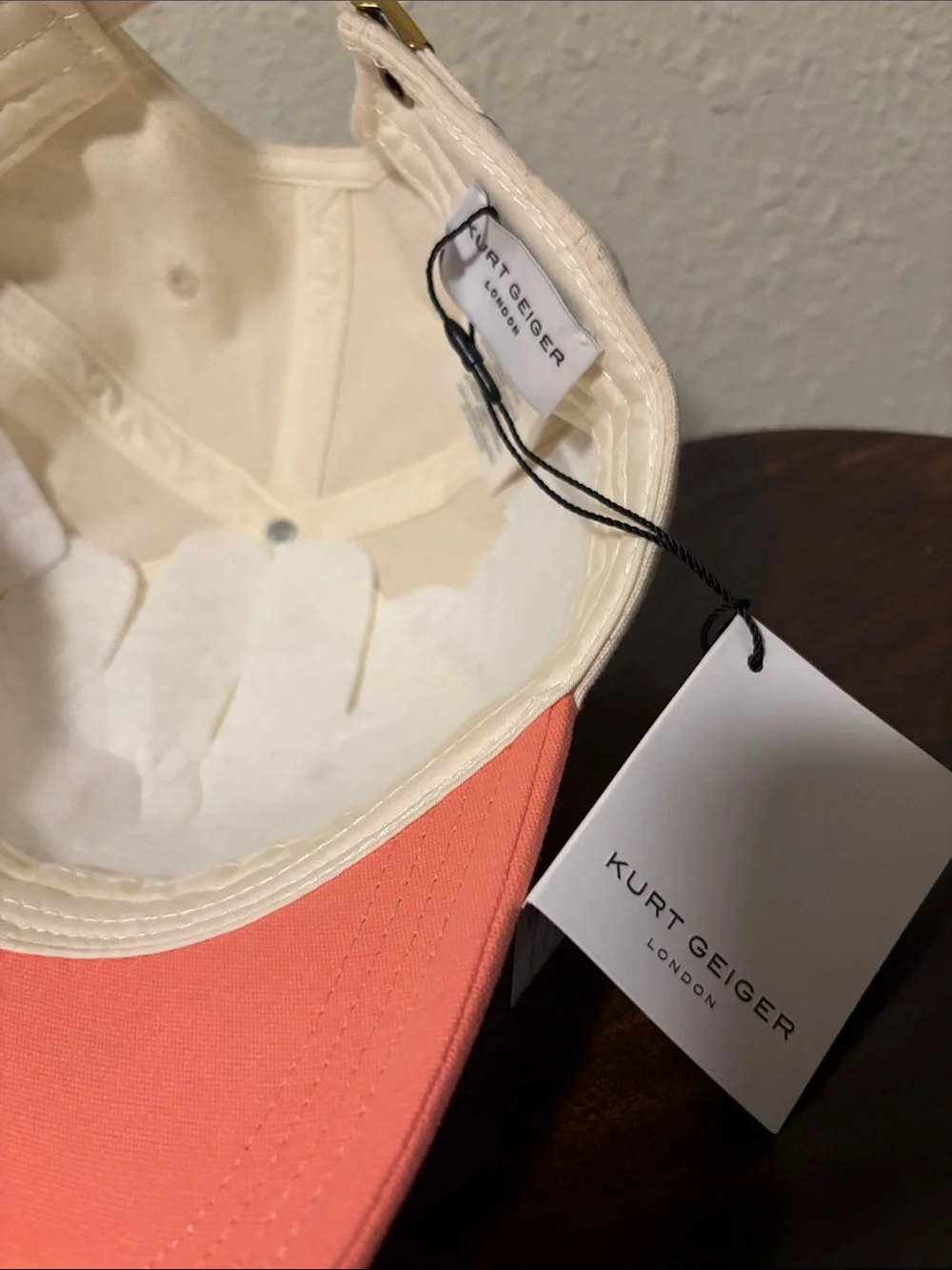 Kurt Geiger Two-Tone Cap with Green Script